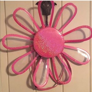 Holographic flower back pack